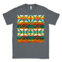 Charcoal Heather native american aztec seamless pattern 1 Classic Tee - BundleAndBundleShop