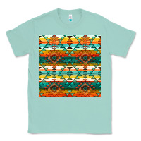 Seafoam native american aztec seamless pattern 1 Classic Tee - BundleAndBundleShop