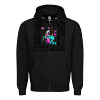 Black hair stylist elementary Zipper Hoodie - AdoDesignShop