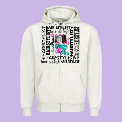 Hair Stylist Elementary Zipper Hoodie Designed By Adodesignshop