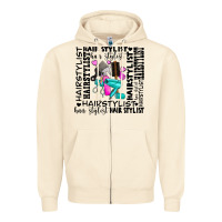 Sandshell hair stylist elementary Zipper Hoodie - AdoDesignShop