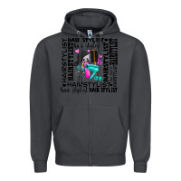 Smoke hair stylist elementary Zipper Hoodie - AdoDesignShop