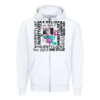 White hair stylist elementary Zipper Hoodie - AdoDesignShop