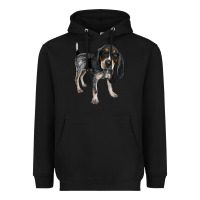 Black bluetick coonhound Heavyweight Hoodie - LillyAllenDesigns