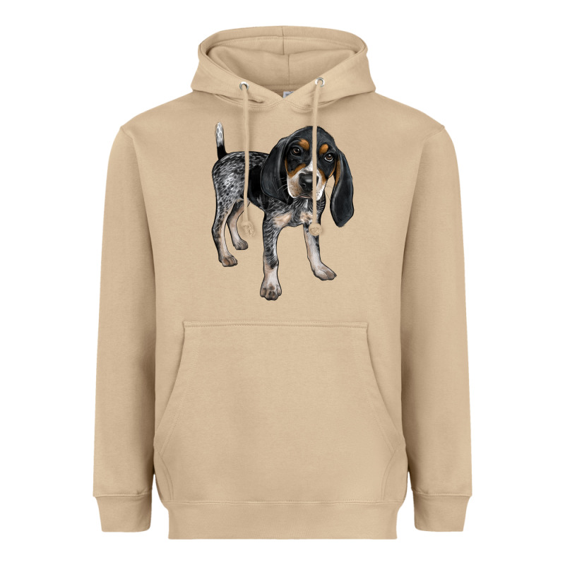 Bluetick Coonhound Heavyweight Hoodie by LillyAllenDesigns | Teevron