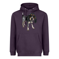Plum bluetick coonhound Heavyweight Hoodie - LillyAllenDesigns