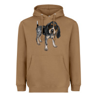 Toasted Coconut bluetick coonhound Heavyweight Hoodie - LillyAllenDesigns