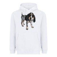 White bluetick coonhound Heavyweight Hoodie - LillyAllenDesigns