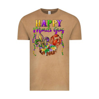 Vintage Camel Happy Mardi Gras Fleur De Lis King Cake Crawfish Vintage Tee - RanaPortraitStore