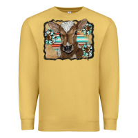 Antique Gold western wreath baby calf Premium Sweatshirt - BarkalooDesign