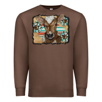Chestnut western wreath baby calf Premium Sweatshirt - BarkalooDesign