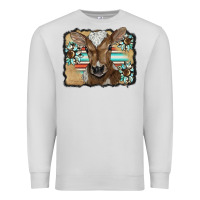Dove Grey western wreath baby calf Premium Sweatshirt - BarkalooDesign
