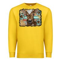 Lemon western wreath baby calf Premium Sweatshirt - BarkalooDesign