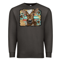 Smoke western wreath baby calf Premium Sweatshirt - BarkalooDesign