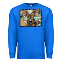 True Royal western wreath baby calf Premium Sweatshirt - BarkalooDesign