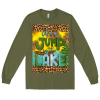 Army Green let's go jump in the lake air freshener Long Sleeve Tee - HRA Design Shop