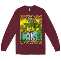 Burgundy let's go jump in the lake air freshener Long Sleeve Tee - HRA Design Shop