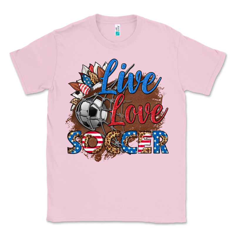 Live Love Soccer Classic Tee by HRA Design Shop | Teevron