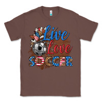 Chestnut live love soccer Classic Tee - HRA Design Shop