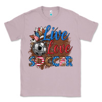 Lilac live love soccer Classic Tee - HRA Design Shop