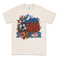 Natural live love soccer Classic Tee - HRA Design Shop