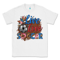 White live love soccer Classic Tee - HRA Design Shop
