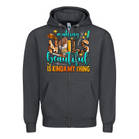 Smoke making nails beautiful is kinda my thing Zipper Hoodie - AdoDesignShop