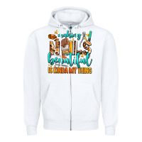White making nails beautiful is kinda my thing Zipper Hoodie - AdoDesignShop