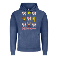 Vintage Denim softball coquette bow Vintage Hoodie - JahusDesignShop