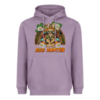 Lavender easter egg hunter  rabbit rainbow Heavyweight Hoodie - BarkalooDesign