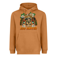Meerkat easter egg hunter  rabbit rainbow Heavyweight Hoodie - BarkalooDesign