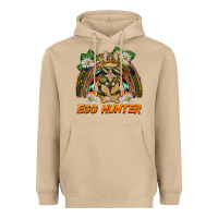 Mushroom easter egg hunter  rabbit rainbow Heavyweight Hoodie - BarkalooDesign