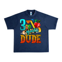 Navy 3rd grade dude Urban Heavy Tee - texasbilliewilder