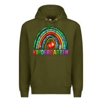 Army Green rainbow kindergarten Premium Hoodie - NancyCooperArtShop