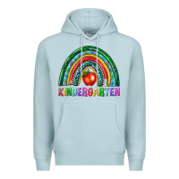 Blue Mist rainbow kindergarten Premium Hoodie - NancyCooperArtShop