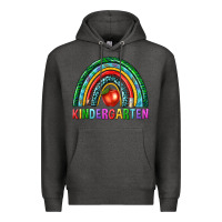 Charcoal Heather rainbow kindergarten Premium Hoodie - NancyCooperArtShop