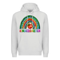 Dove Grey rainbow kindergarten Premium Hoodie - NancyCooperArtShop