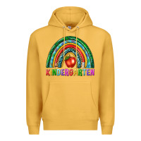 Mustard rainbow kindergarten Premium Hoodie - NancyCooperArtShop