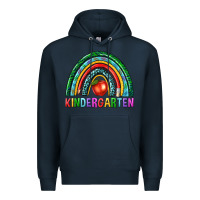 Navy rainbow kindergarten Premium Hoodie - NancyCooperArtShop