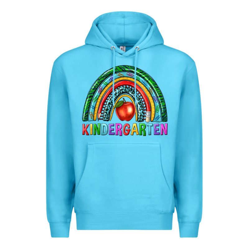 Rainbow Kindergarten Premium Hoodie by NancyCooperArtShop | Teevron