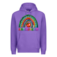 Purple rainbow kindergarten Premium Hoodie - NancyCooperArtShop