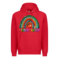 Red rainbow kindergarten Premium Hoodie - NancyCooperArtShop