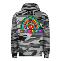 Slate Camo rainbow kindergarten Premium Hoodie - NancyCooperArtShop