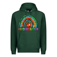 Sports Green rainbow kindergarten Premium Hoodie - NancyCooperArtShop