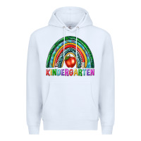 White rainbow kindergarten Premium Hoodie - NancyCooperArtShop