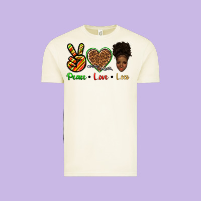 Vintage Tee peace love locs