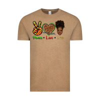 Vintage Coffee peace love locs Vintage Tee - texasbilliewilder