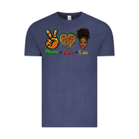 Vintage Denim peace love locs Vintage Tee - texasbilliewilder