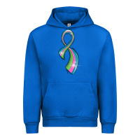 Cobalt metastatic breast cancer ribbon Urban Hoodie - LillyAllenDesigns