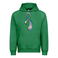 Emerald metastatic breast cancer ribbon Urban Hoodie - LillyAllenDesigns